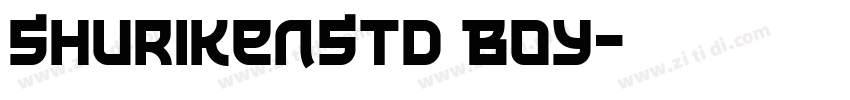 ShurikenStd Boy字体转换